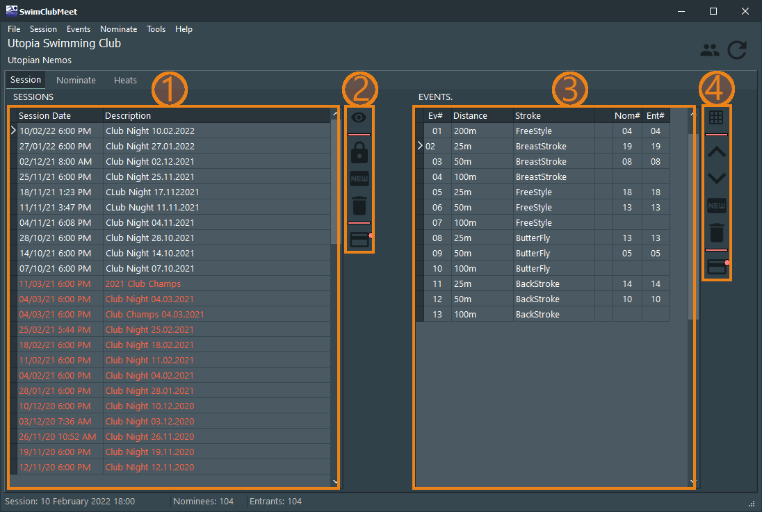 Sesssion Tab-Sheet.