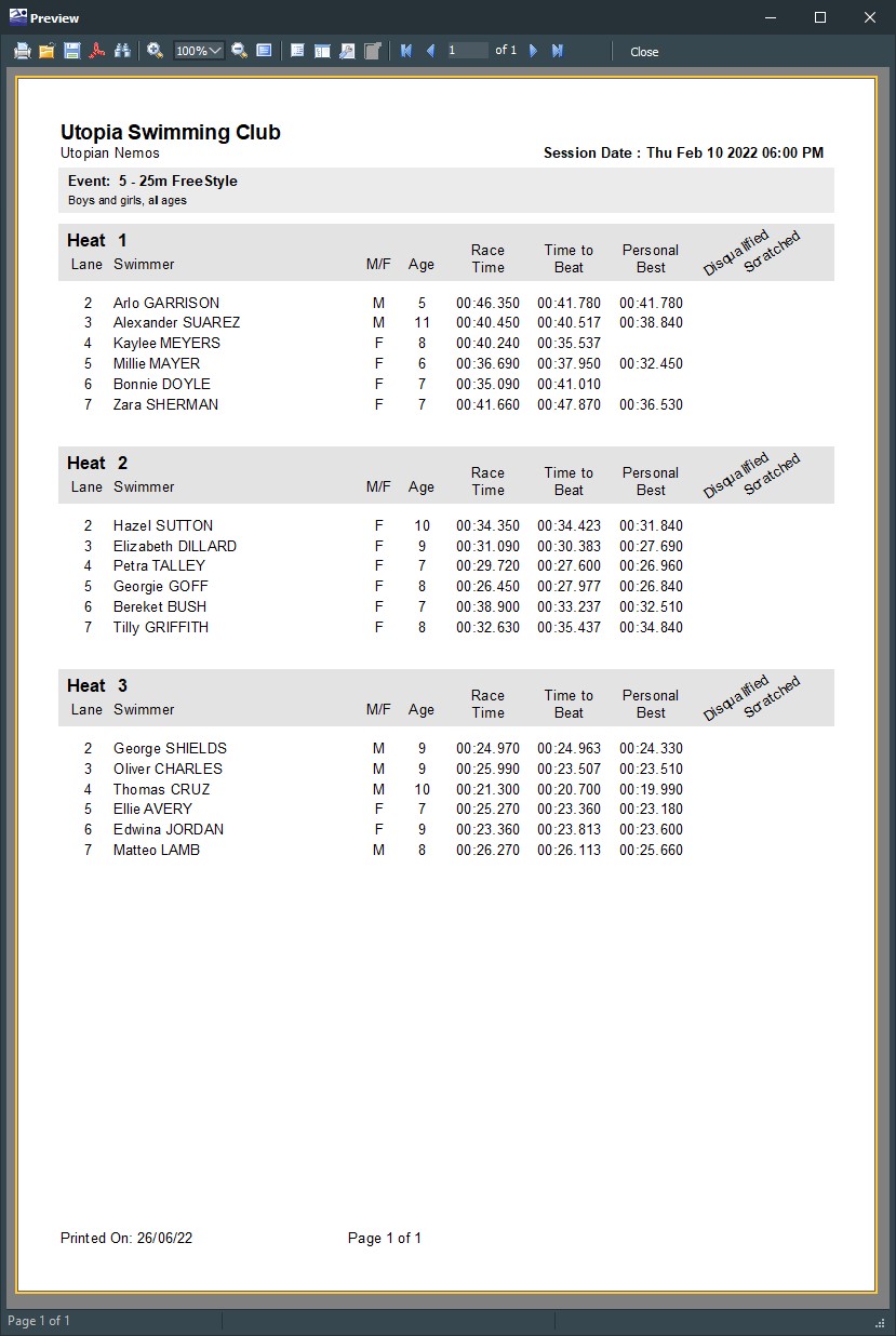 Heats Report V2.